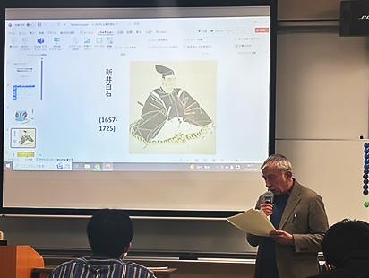 本プログラムの担当者であるロシアの日本文学研究者、アレクサンドル・メシェリャコフ氏が、千葉大学において「ロシアの日本研究─日本における自伝の起源─」と題して講演会を行いました。